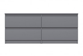 2.03.03.100.4 КАСТОР тумба 4 ящика RU серая в Лысьве - lysva.ok-mebel.com | фото 2