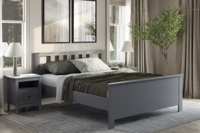 2.08.04.070.4 САГА кровать двойная 160х200 серая в Лысьве - lysva.ok-mebel.com | фото 4