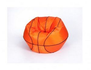 Кресло-мешок Баскетбольный мяч малый оранжево-черное в Лысьве - lysva.ok-mebel.com | фото 2