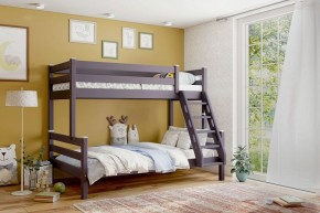 АДЕЛЬ Кровать двухъярусная с наклонной лестницей (лаванда) в Лысьве - lysva.ok-mebel.com | фото 1