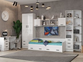 ВЕГА NEW Антресоль (Белый глянец/белый) в Лысьве - lysva.ok-mebel.com | фото 3