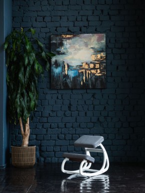 Балансирующий коленный стул Конёк Горбунёк (Белый) в Лысьве - lysva.ok-mebel.com | фото 4
