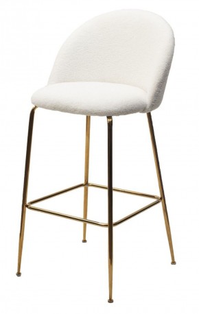 Барный стул GLADE NINI-01 Белый, teddy / золотой каркас М-City в Лысьве - lysva.ok-mebel.com | фото