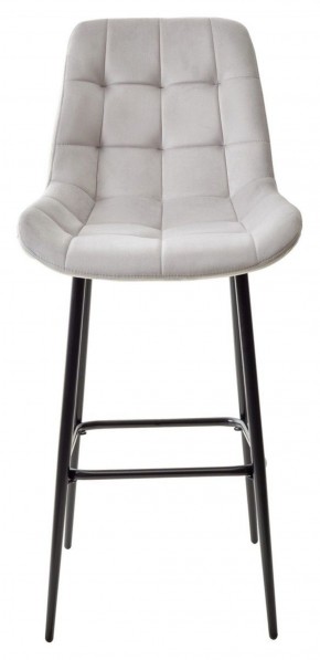 Барный стул ХОФМАН, цвет H-09 Светло-серый, велюр / черный каркас М-City в Лысьве - lysva.ok-mebel.com | фото 5