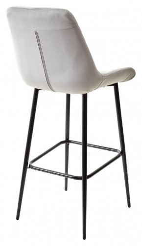 Барный стул ХОФМАН, цвет H-09 Светло-серый, велюр / черный каркас М-City в Лысьве - lysva.ok-mebel.com | фото 6