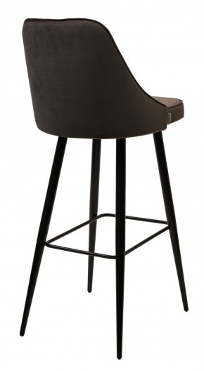 Барный стул NEPAL-BAR ГРАФИТ #14, велюр/ черный каркас (H=78cm) М-City в Лысьве - lysva.ok-mebel.com | фото 3
