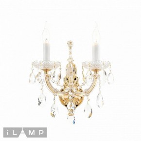 Бра iLamp Diamond W6071-2 GD+CL в Лысьве - lysva.ok-mebel.com | фото 2