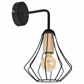 Бра Imex MD.9051 MD.9051-1-W-BK+WOOD в Лысьве - lysva.ok-mebel.com | фото