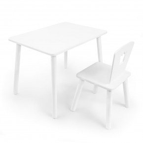 Детский комплект стол и стул «Корона» Rolti Baby (белый/белый, массив березы/мдф) в Лысьве - lysva.ok-mebel.com | фото