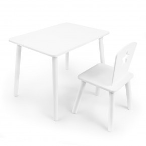 Детский комплект стол и стул «Звезда» Rolti Baby (белый/белый, массив березы/мдф) в Лысьве - lysva.ok-mebel.com | фото