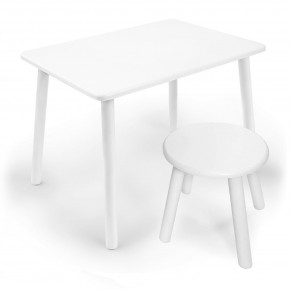 Детский комплект стол и табурет круглый Rolti Baby (белая столешница/белое сиденье/белые ножки) в Лысьве - lysva.ok-mebel.com | фото
