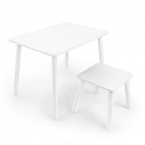 Детский комплект стол и табурет Rolti Baby (белая столешница/белое сиденье/белые ножки) в Лысьве - lysva.ok-mebel.com | фото