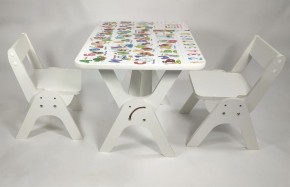 Детский растущий стол-парта и два стула Я САМ "Умка-Дуо" (Алфавит) в Лысьве - lysva.ok-mebel.com | фото