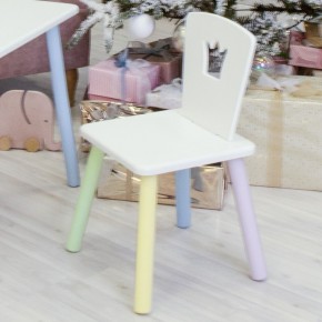 Детский стул Корона (Белый/Белый/Цветной) в Лысьве - lysva.ok-mebel.com | фото 1