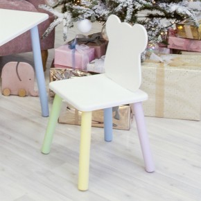 Детский стул Мишутка (Белый/Белый/Цветной) в Лысьве - lysva.ok-mebel.com | фото