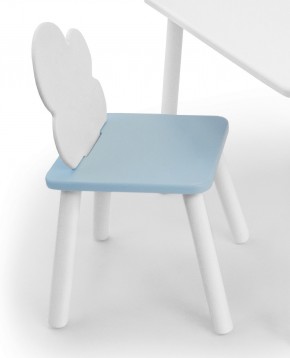 Детский стул Облачко (Белый/Голубой/Белый) в Лысьве - lysva.ok-mebel.com | фото 1