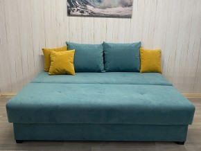 Диван Комфорт-1 (НПБ) велюр Luma 18 + подушки Luma 8 в Лысьве - lysva.ok-mebel.com | фото 3