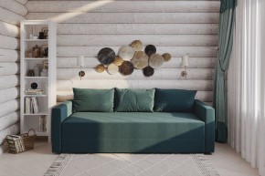 Диван-кровать Вало сине-зелёный, ткань рогожка в Лысьве - lysva.ok-mebel.com | фото