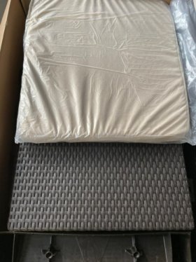 Диван пластиковый Корфу (Corfu love seat) коричневый - серо-бежевый* в Лысьве - lysva.ok-mebel.com | фото 5