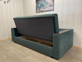 Диван Престиж-15 (НПБ+МДФ) велюр Sensey bottle green в Лысьве - lysva.ok-mebel.com | фото 5