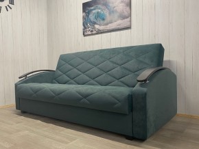 Диван Престиж-16 (НПБ+МДФ) велюр Sensey bottle green в Лысьве - lysva.ok-mebel.com | фото 4