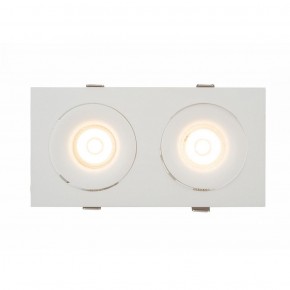 DK2122-WH Встраиваемый светильник, IP 20, 50 Вт, GU10, белый, алюминий в Лысьве - lysva.ok-mebel.com | фото