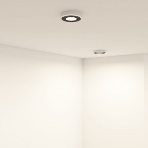 DK2440-WB Встраиваемый светильник DUAL 5+5 Вт, LED 4000K, IP 20, d90mm, белый/черный, алюминий/акрил в Лысьве - lysva.ok-mebel.com | фото