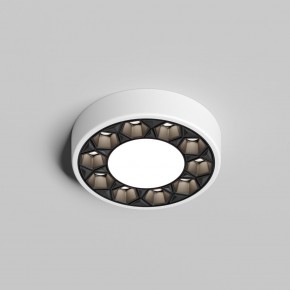 DK2440-WB Встраиваемый светильник DUAL 5+5 Вт, LED 4000K, IP 20, d90mm, белый/черный, алюминий/акрил в Лысьве - lysva.ok-mebel.com | фото