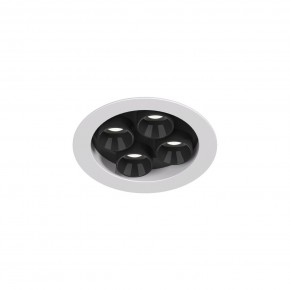 DK2510-WB Встраиваемый светильник SPACE со светодиодом d65 220V 8W 38° 4000К IP20 белый/черный алюминий в Лысьве - lysva.ok-mebel.com | фото 4