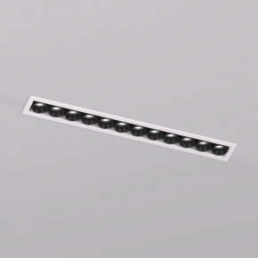 DK2515-WB Встраиваемый светильник SPACE со светодиодом L240mm 220V 20W 38° 4000К IP20 белый/черный алюминий в Лысьве - lysva.ok-mebel.com | фото