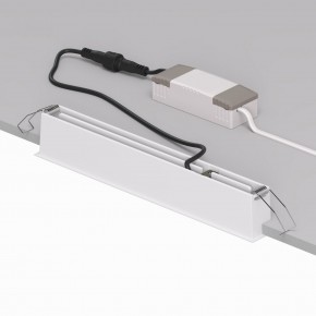 DK2515-WB Встраиваемый светильник SPACE со светодиодом L240mm 220V 20W 38° 4000К IP20 белый/черный алюминий в Лысьве - lysva.ok-mebel.com | фото 3