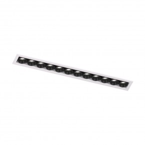 DK2515-WB Встраиваемый светильник SPACE со светодиодом L240mm 220V 20W 38° 4000К IP20 белый/черный алюминий в Лысьве - lysva.ok-mebel.com | фото 4
