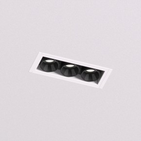 DK2530-WB Встраиваемый светильник SPACE со светодиодом под шпатлевку L69mm 220V 6W 38° 4000К IP20 белый/черный алюминий в Лысьве - lysva.ok-mebel.com | фото