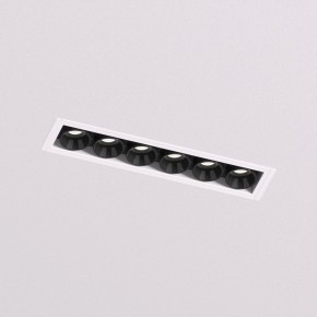 DK2531-WB Встраиваемый светильник SPACE со светодиодом под шпатлевку L126mm 220V 10W 38° 4000К IP20 белый/черный алюминий в Лысьве - lysva.ok-mebel.com | фото 2