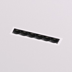 DK2531-WB Встраиваемый светильник SPACE со светодиодом под шпатлевку L126mm 220V 10W 38° 4000К IP20 белый/черный алюминий в Лысьве - lysva.ok-mebel.com | фото 2
