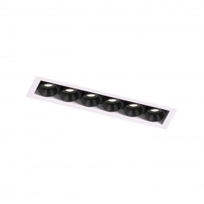 DK2531-WB Встраиваемый светильник SPACE со светодиодом под шпатлевку L126mm 220V 10W 38° 4000К IP20 белый/черный алюминий в Лысьве - lysva.ok-mebel.com | фото 6