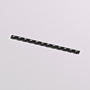 DK2532-WB Встраиваемый светильник SPACE со светодиодом под шпатлевку L240mm 220V 20W 38° 4000К IP20 белый/черный алюминий в Лысьве - lysva.ok-mebel.com | фото