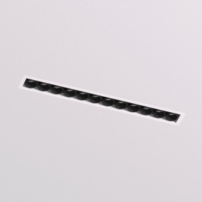 DK2532-WB Встраиваемый светильник SPACE со светодиодом под шпатлевку L240mm 220V 20W 38° 4000К IP20 белый/черный алюминий в Лысьве - lysva.ok-mebel.com | фото 2