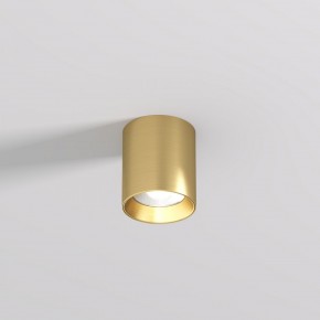 DK2610-SB Накладной светильник SHINE TUBE со светодиодом, D70*H80, IP20, 3000К, 10W, RA?90, сатинированная латунь, алюминий в Лысьве - lysva.ok-mebel.com | фото