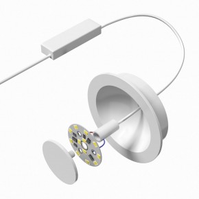 DK2700-WH Встраиваемый светильник, IP 20, 7 Вт, LED 3000, белый, алюминий в Лысьве - lysva.ok-mebel.com | фото 4