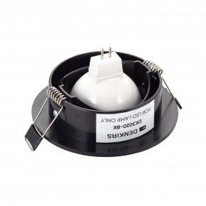 DK3020-BK Встраиваемый светильник, IP 20, 10 Вт, GU5.3, LED, черный, пластик в Лысьве - lysva.ok-mebel.com | фото 3
