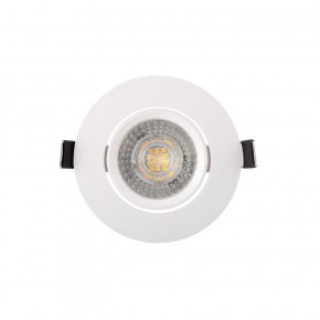 DK3020-WH Встраиваемый светильник, IP 20, 10 Вт, GU5.3, LED, белый, пластик в Лысьве - lysva.ok-mebel.com | фото 1