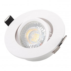 DK3020-WH Встраиваемый светильник, IP 20, 10 Вт, GU5.3, LED, белый, пластик в Лысьве - lysva.ok-mebel.com | фото 2