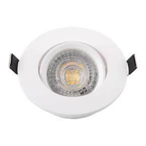 DK3020-WH Встраиваемый светильник, IP 20, 10 Вт, GU5.3, LED, белый, пластик в Лысьве - lysva.ok-mebel.com | фото 4