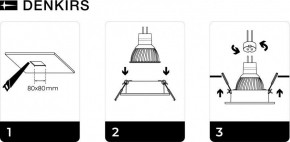 DK3021-BK Встраиваемый светильник, IP 20, 10 Вт, GU5.3, LED, черный, пластик в Лысьве - lysva.ok-mebel.com | фото 5