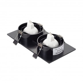 DK3022-BK Встраиваемый светильник, IP 20, 10 Вт, GU5.3, LED, черный, пластик в Лысьве - lysva.ok-mebel.com | фото 3