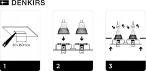 DK3022-BK Встраиваемый светильник, IP 20, 10 Вт, GU5.3, LED, черный, пластик в Лысьве - lysva.ok-mebel.com | фото 6