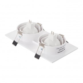 DK3022-WH Встраиваемый светильник, IP 20, 10 Вт, GU5.3, LED, белый, пластик в Лысьве - lysva.ok-mebel.com | фото 3