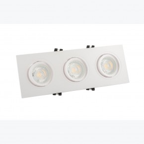 DK3023-WH Встраиваемый светильник, IP 20, 10 Вт, GU5.3, LED, белый, пластик в Лысьве - lysva.ok-mebel.com | фото 2