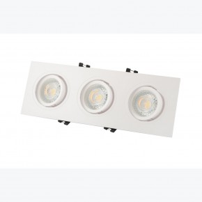 DK3023-WH Встраиваемый светильник, IP 20, 10 Вт, GU5.3, LED, белый, пластик в Лысьве - lysva.ok-mebel.com | фото 3